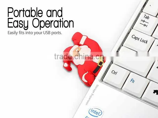 Customized chirstmas gift Santa Claus USB Flash Drive 4gb