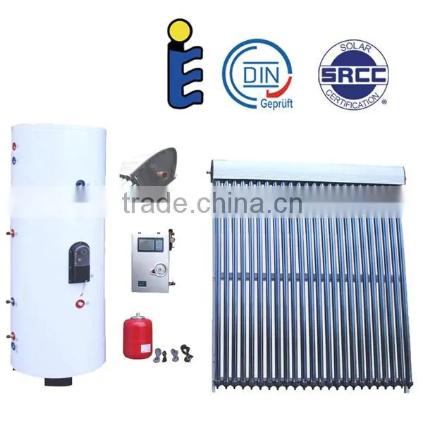 150l heat pipes split solar heating system
