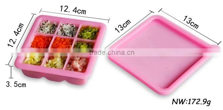 FDA&SGS Baby Food Storage Boxes, Silicone Food Storage Boxes