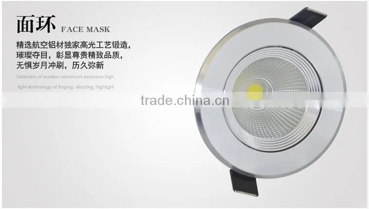 2015 New LED Ceiling Lamp COB 3w 5w 7w 10w 15w 20w 30w Anti-dazzle Dimmable LED Spot Light
