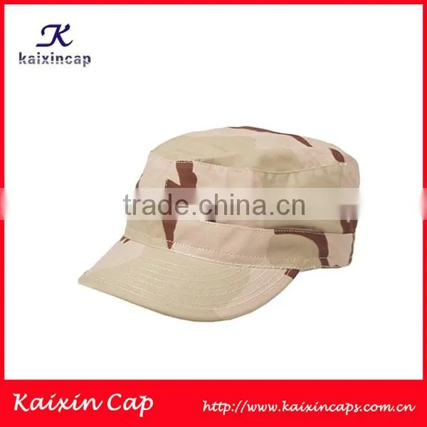 High Quality Military Hat Patterns With Camo Flat Brim Cap
