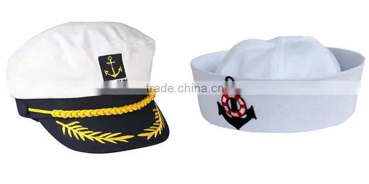 White Sailor Caps & Hat