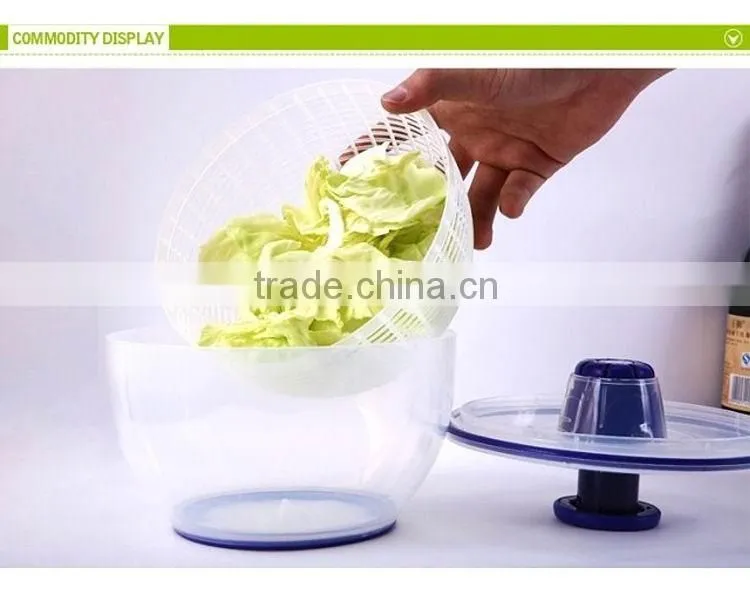 PP+TPR 20.7*13*13 Kitchen tools plastic salad spinner/vegetable spinner/salad maker/food dehydrator