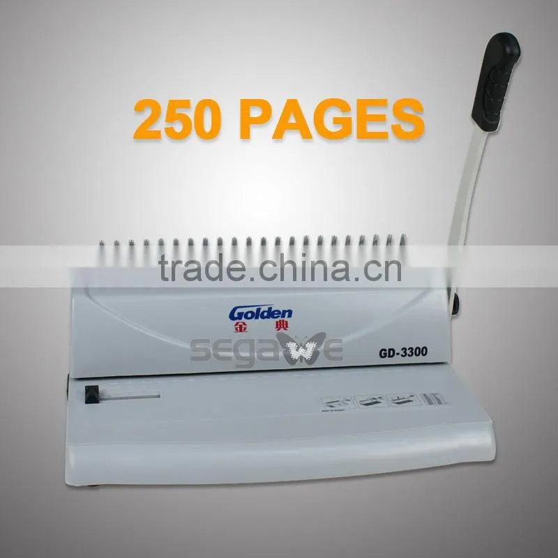 NEW A4 Wire Comb Coil Hole Punch & Binder Book Binding Machine 10Sheets 250Pages