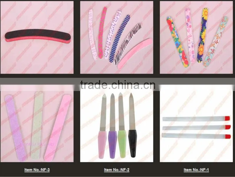 13.8*2*0.4cm Any pattern 50pcs Professional decorative design Mini Nail Files
