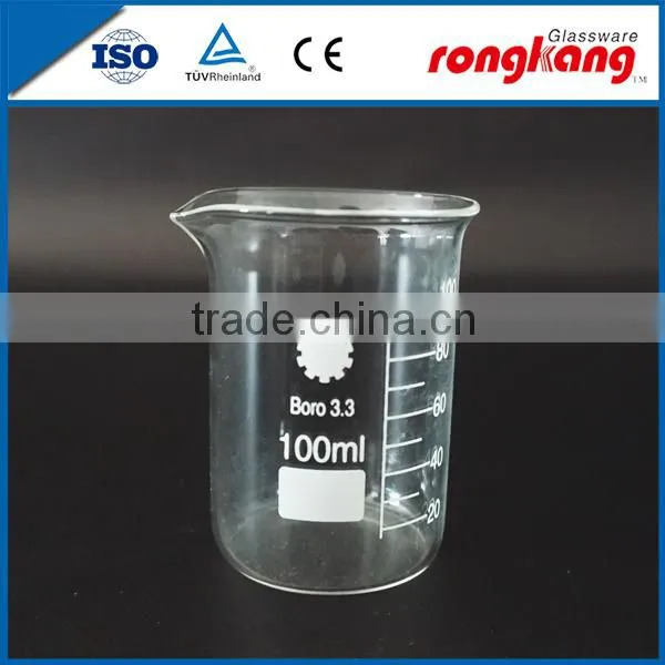 High quartz clear quartz 50ml beaker