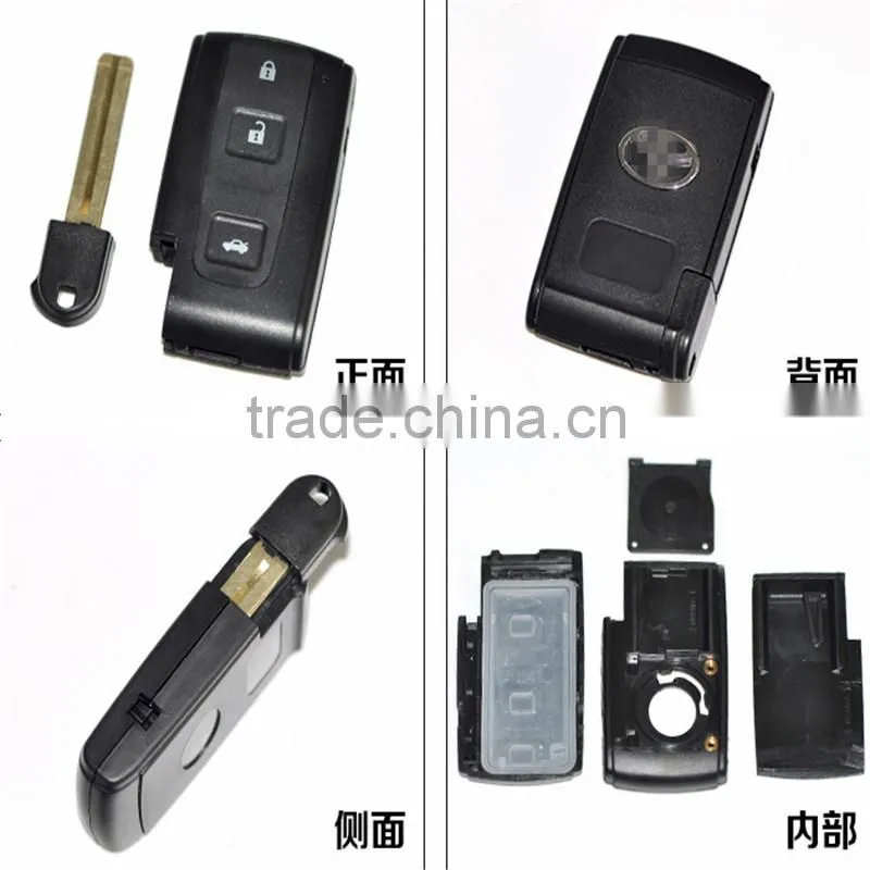 universal car remote key for toyota Prius 2 button smart key with emergency key blade