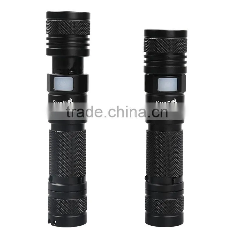 Good quality aluminum durable USB flashlight A2