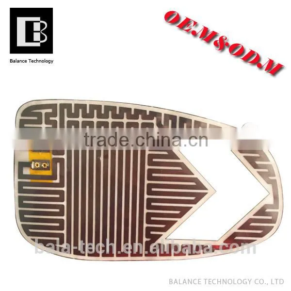 thin film heating element for car mirror