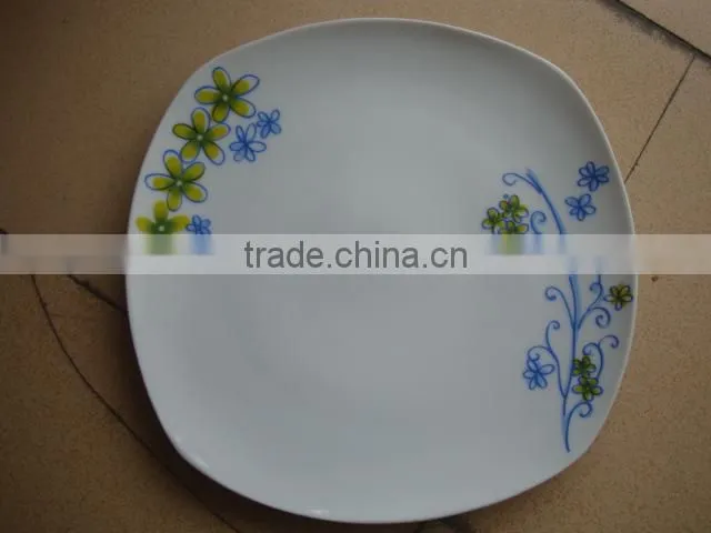 ceramic porcelain moonlight plate / ceramic porcelain fruit plate