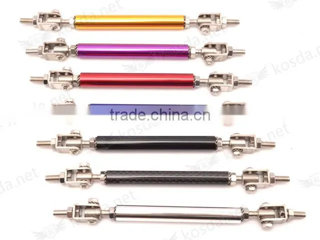 Universal Adjustable Front Bumper Lip Rod Splitter Strut Tie Bar Support