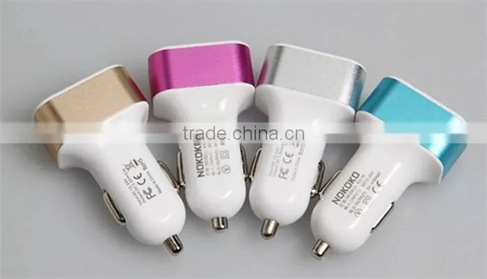 High quality 3 usb car charger for iphone car charger
