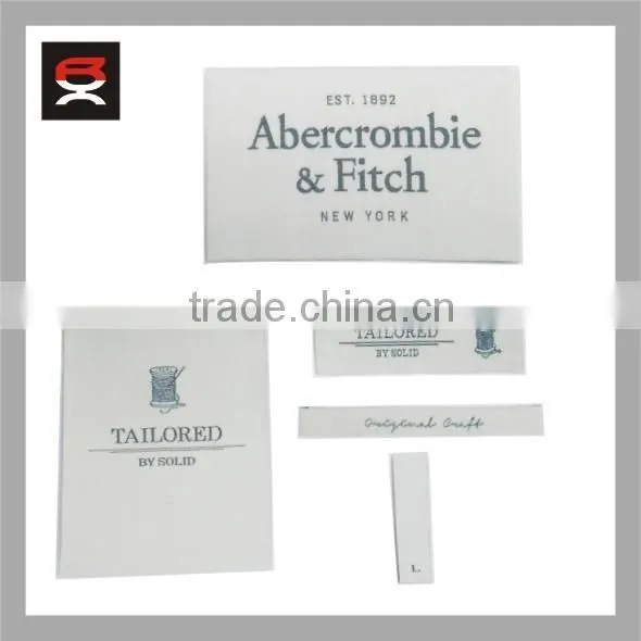 nice handfeel soft cotton woven labels