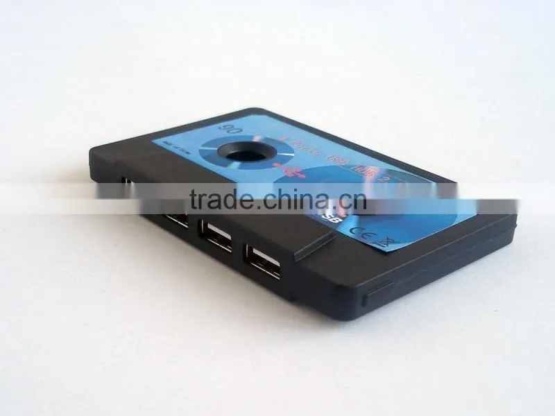 Magnetic Tape Hub 4-Port USB 2.0 Hub Power Station
