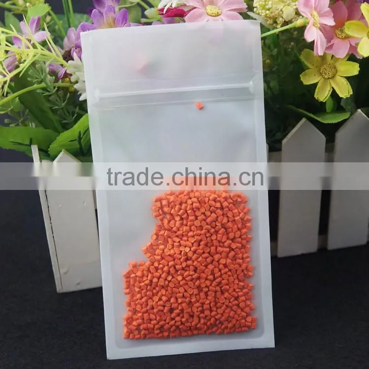 one side clear zipper 3 side seal bag with custom printing , custom size lamination bag