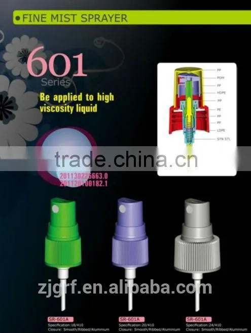 plastic hand fine water mist mini perfume bottle pump sprayer