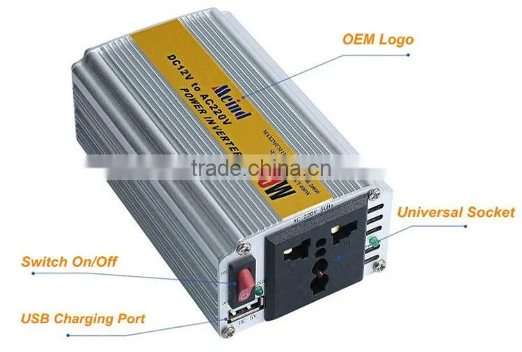 Full power hot sales solar inverter 200w 12v 24v DC/AC converter 50~60hz