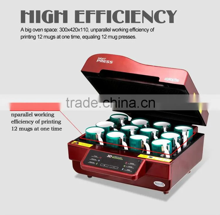 3d sublimation vacuum Plate printing machine ST-3042