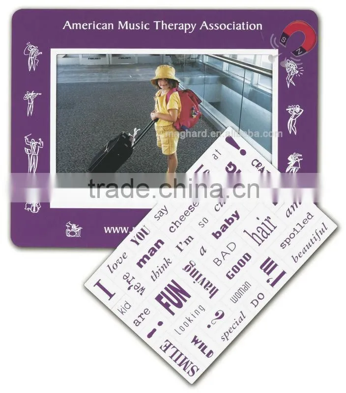 Inserting color paper multiple magnetic photo frame