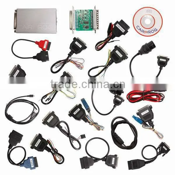 Activated and all 21 Adapters car repair and programmer tools CAR PROG Free shipping CARPROG FULL V5.31 with all Softwares