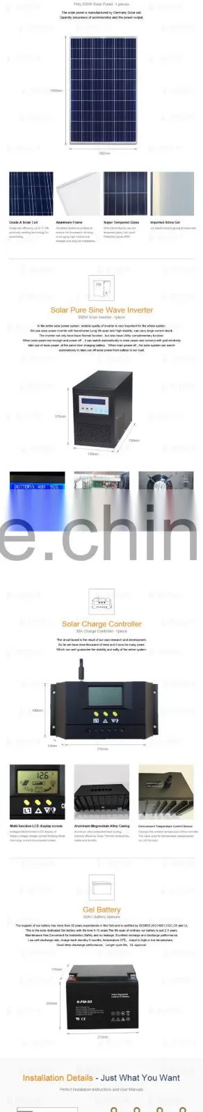 500wPortable solar energy products for house lighting