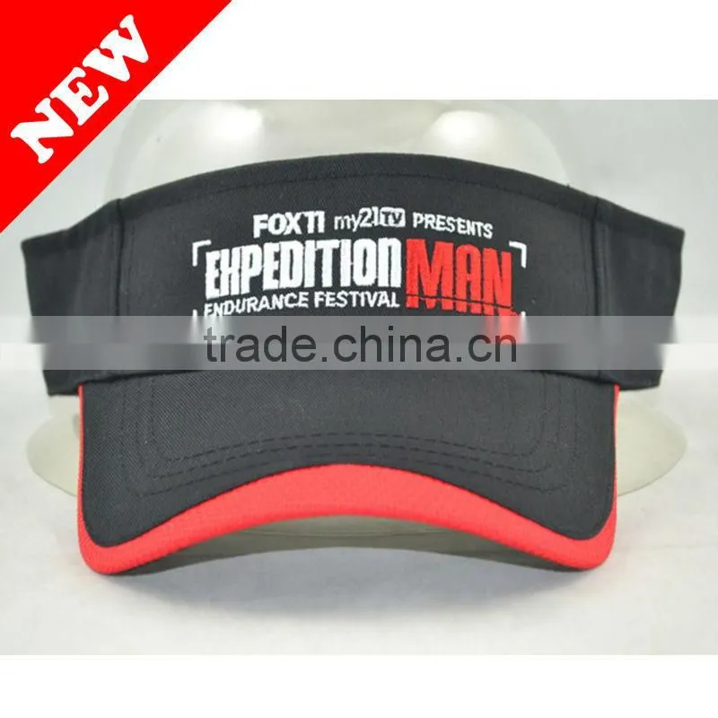 100% cotton,3D embordered classic first top quality golf visors caps