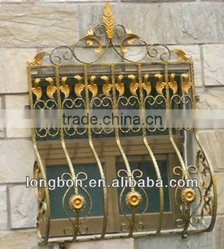 2014 Top-selling artistic iron window railing