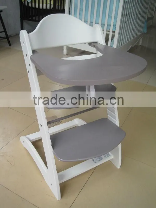Wooden baby high chair