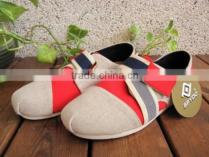 Colorful canvas shoes, espadrille, shoe loafer