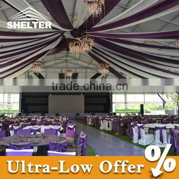 Luxury decorated wedding tent for 600 people