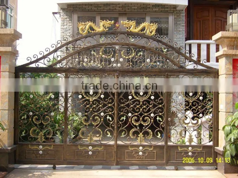 Modern fashionable wrought iron house gate designs