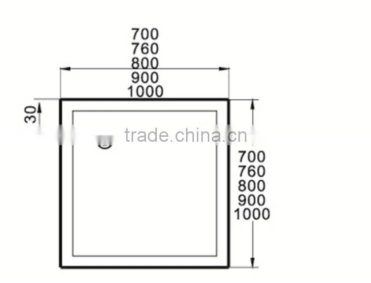 cUPC certified acrylic shower tray,shower enclosure tray,trays