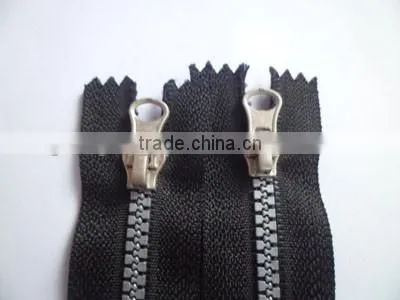 5# plastic resin zipper close end zipper with auto lock slider zipper porcket zipper