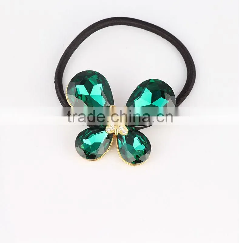 Rhinestone crystal Elastic hair scrunchie , cheap hair accessories