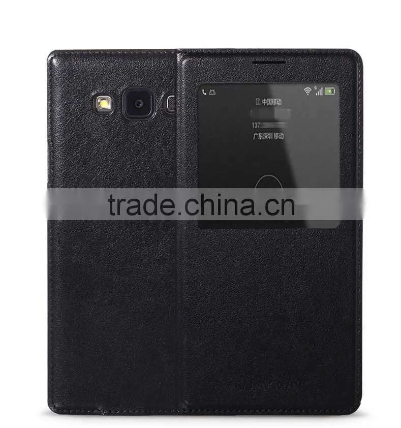 Bulky Buy From China Smart Front Window Leather Case Flip Phone Case For Samsung A7/A8