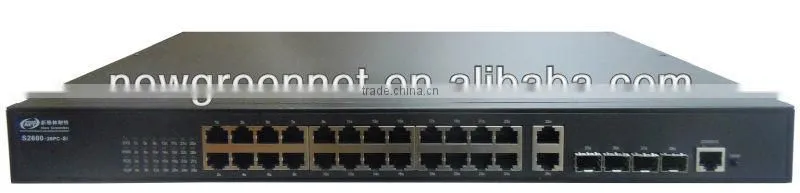 GCOM Carrier-Class Access POE Switch, 24 ports, S2600-28PC