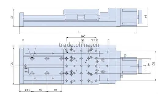Alibaba Wholesale Motorized Linear Stage Travel 50MM