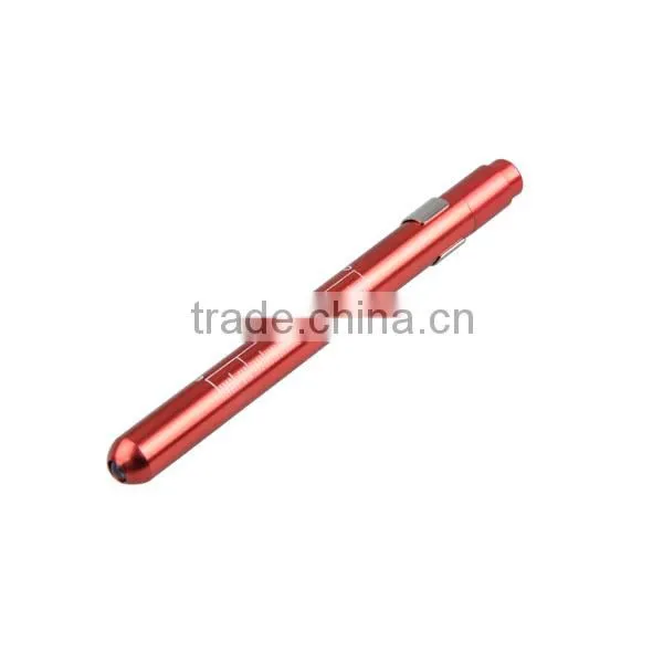 Small Aluminium Flash Light Yellow Light Medical LED Pen Light