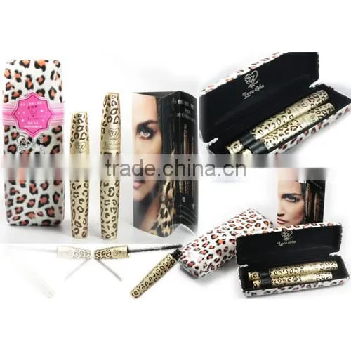 love alpha mascara 2pc in one box/eyelash fiber mascara/natural hair mascara
