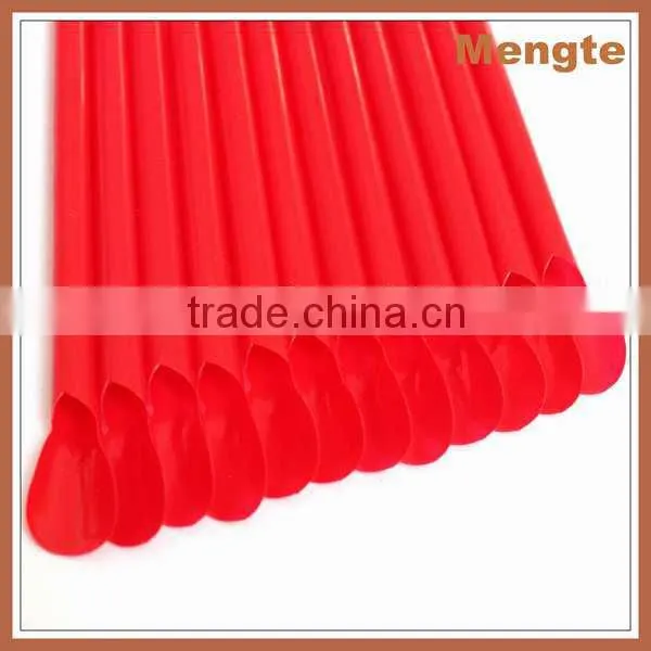 Red Large Cool Plastic Spoon Drinking Straw