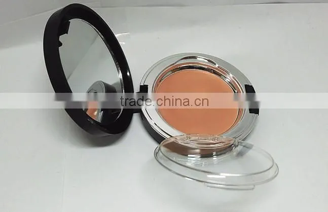 2015 Best Selling Wet Mineral Touch Foundation Natural Face Powder Waterproof Makeup Face Pressd Powder with Mirror