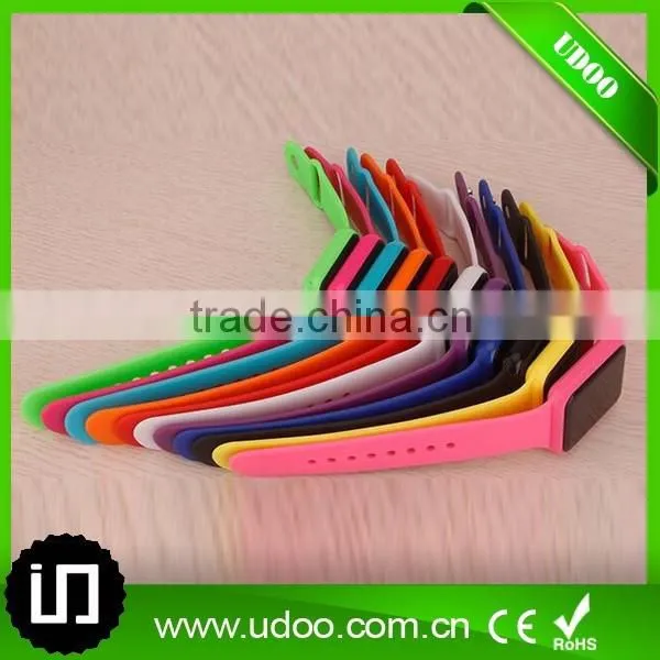 Digital movement silicone led watch,living water proof led watch