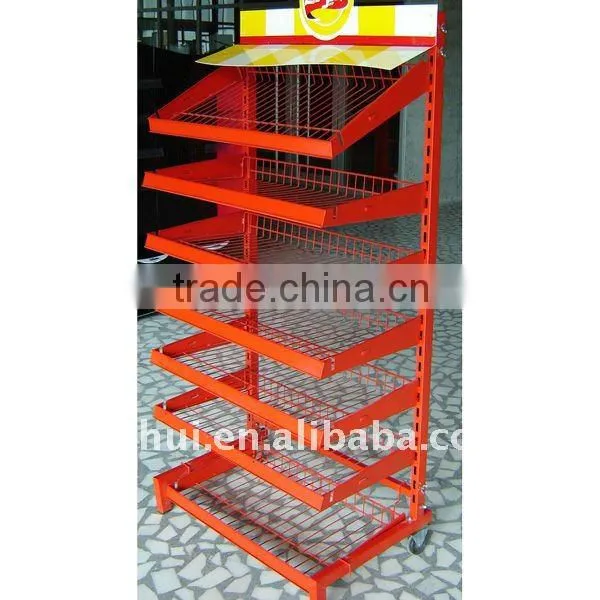 3 tier rolling food display