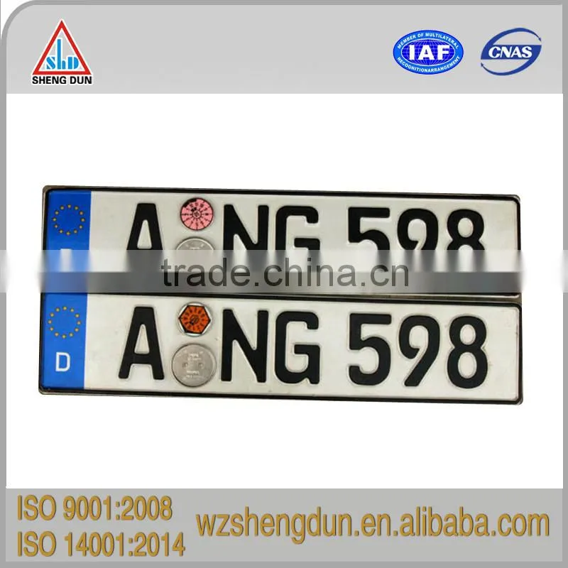 Accept customized car license plate