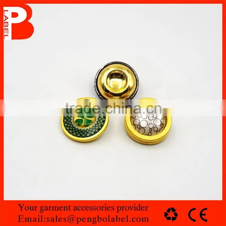 Recycles Gold Fancy plastic buttons for childrends clothing