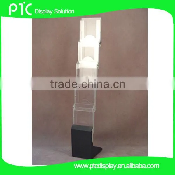 Plastic brochure holder