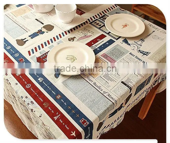 European pure and fresh China wholesale table cloth