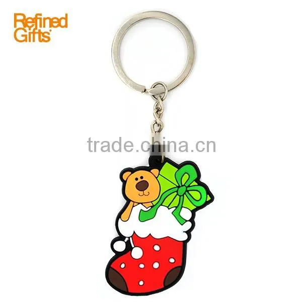 Personalized Customized Cheap Silicone Keychain for festival series