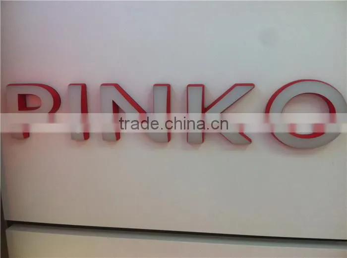 waterproof laser cutting led acryl wall sign board