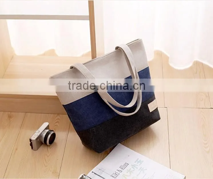 Cheap fashion beach bag canvas bag